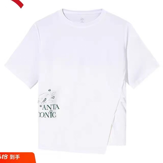安踏冰丝短袖t恤女士2025夏季