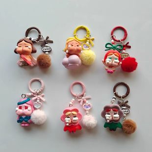 哭娃CRYBABY爱神的眼泪系列萌粒手机链公仔diy配件潮玩钥匙扣挂件