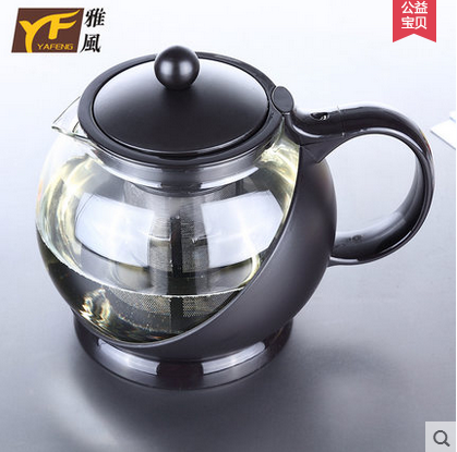 耐高溫玻璃大容量酒店專用泡茶壺