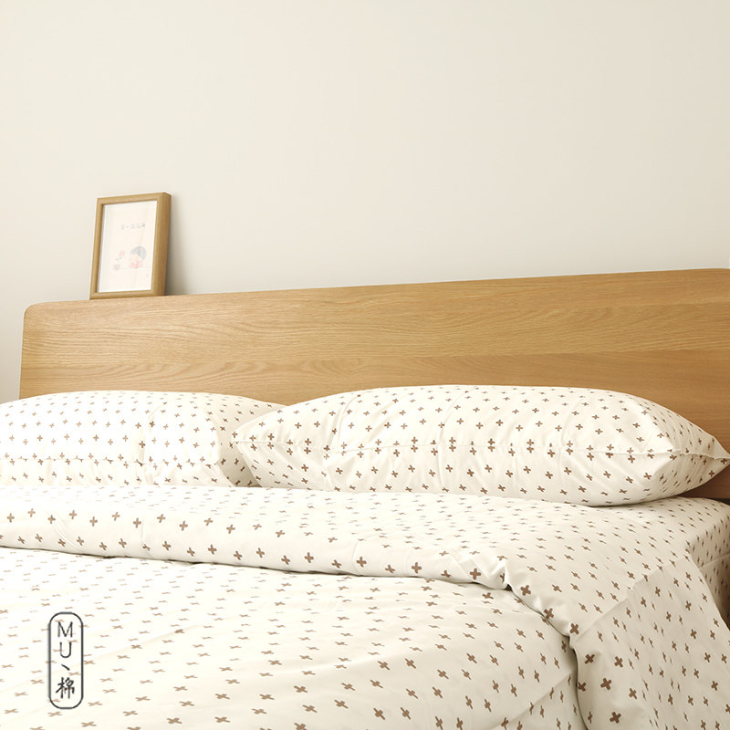 略厚款 外贸尾单 纯棉60支贡缎白底色印花可单选床单枕套被套包邮