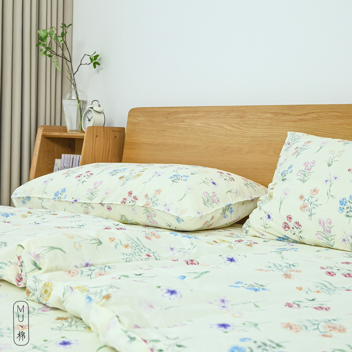 柔软亲肤 A类 全棉纯棉印花水洗双层纱布单双人床单床笠枕套被套