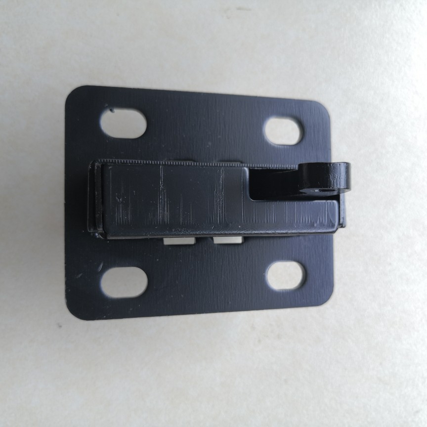 新源轮式挖掘机65 75挖机老款驾驶室车门定位锁 短款黑色固定锁具