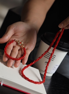 手工编织红手链本命年手链送闺蜜送朋友生日礼物