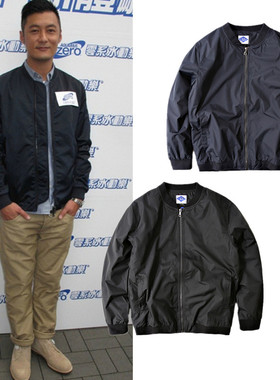 2025新款秋冬加棉棒球服外套韩版潮流工装休闲男款黑色飞行服夹克