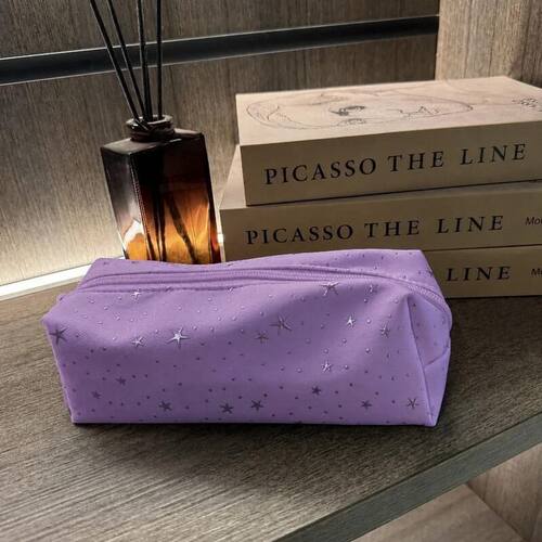 星星波点简约耐脏可爱帆布文具