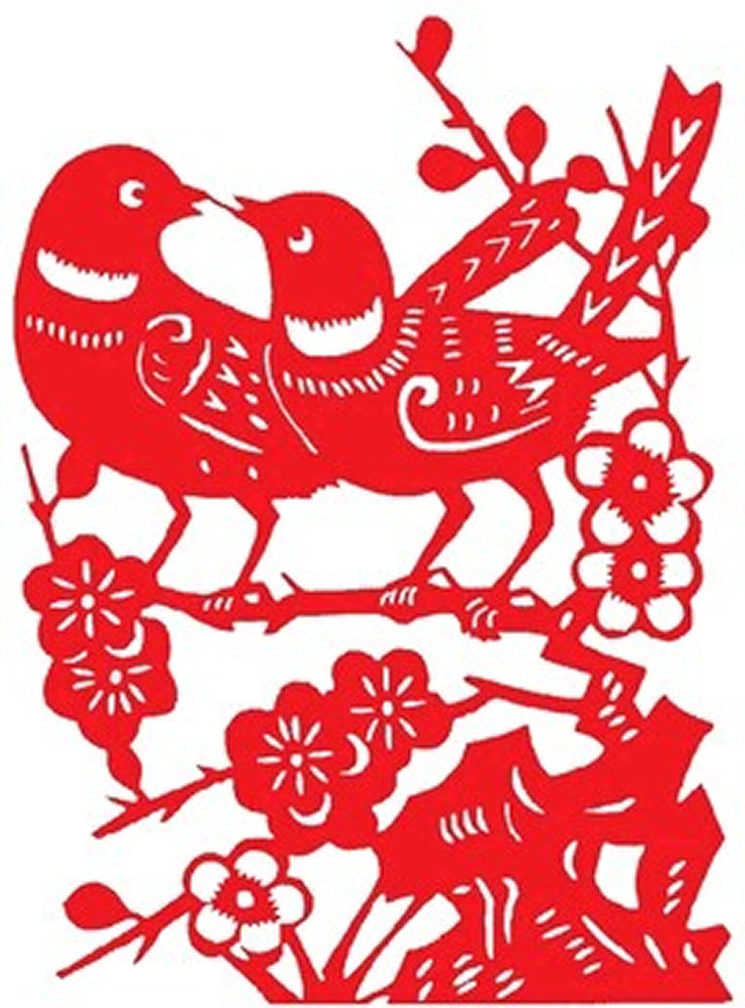 镂空不干胶树和喜鹊剪纸窗花喜鹊登梅玻璃贴纸花鸟春节新年婚庆