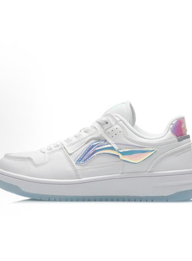 李宁 天迹板鞋 经典休闲 减震低帮 女款 清新百搭AGCS392