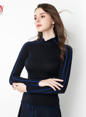 NY纳艺拉丁舞服女士摩登舞练功服长袖T恤上衣女标准舞蹈服92703T