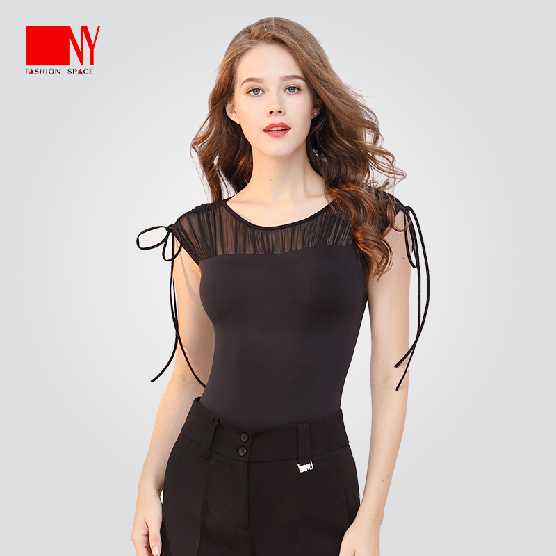 纳艺舞服女连体上衣摩登舞练功服