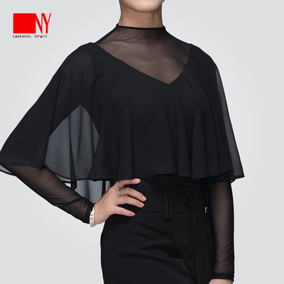 NY纳艺摩登舞女上衣练功服舞蹈服