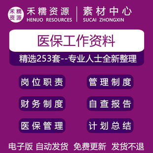 药店医保工作岗位职责制度医保门诊计划总结财务管理规定自查报告
