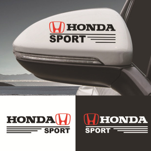 车标贴防水遮划痕倒车镜贴纸用 贴纸个性 汽车后视镜装 饰贴车身改装