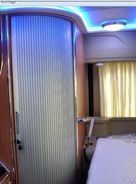 房车洗手间卷帘门游艇卷帘改装车用PVC卷帘铝合金卷帘软帘可配锁