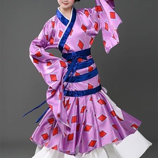 相和歌舞蹈服古装汉唐演出女桃李杯比赛服装铜雀伎女古典群舞水袖