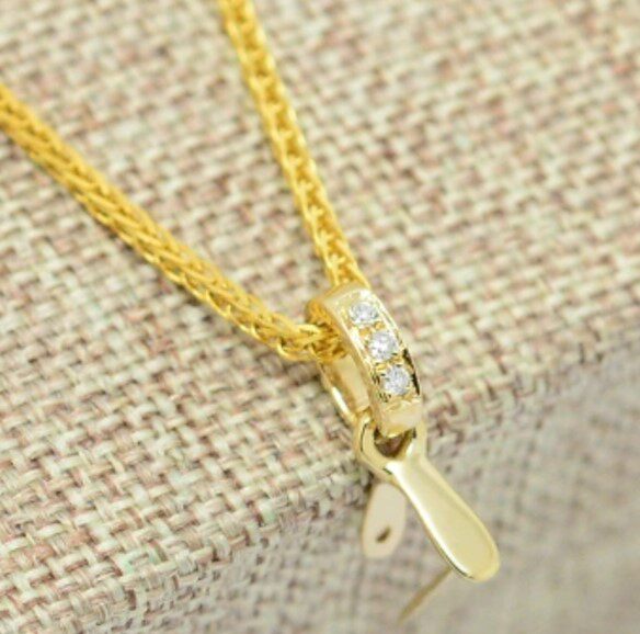 翡翠玉石挂件18k金扣定制镶嵌免费安装玫瑰金白金k黄金蛋面手镯