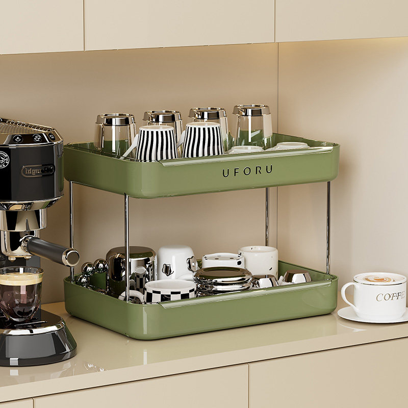 杯子置物架桌面水杯收纳架餐桌台面茶杯托盘高级家用双层沥水杯架,家庭/个人清洁工具,杯架,淘宝优惠券,粉丝福利购,淘宝优惠卷
