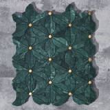 Чернила зеленая вода Мраморная каменная мозаичная туалетная декоративная земля не сокрушительный кухонный бар фоновая стена