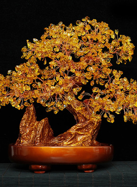 名旺酒柜水晶树水晶创意