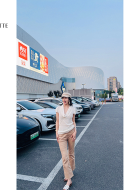 遇儿推荐【荡领针织上衣】气质时尚上衣20250093