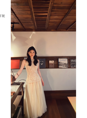 遇儿推荐【香颂蕾丝】气质时尚网纱上衣20250117