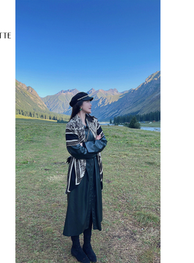 遇儿推荐【墨雨】墨绿色气质同款皮衣20240111