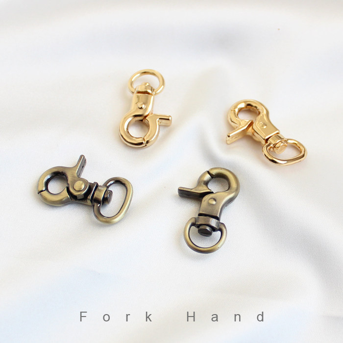 箱包配件皮具手袋五金古铜扫扣肩带勾扣