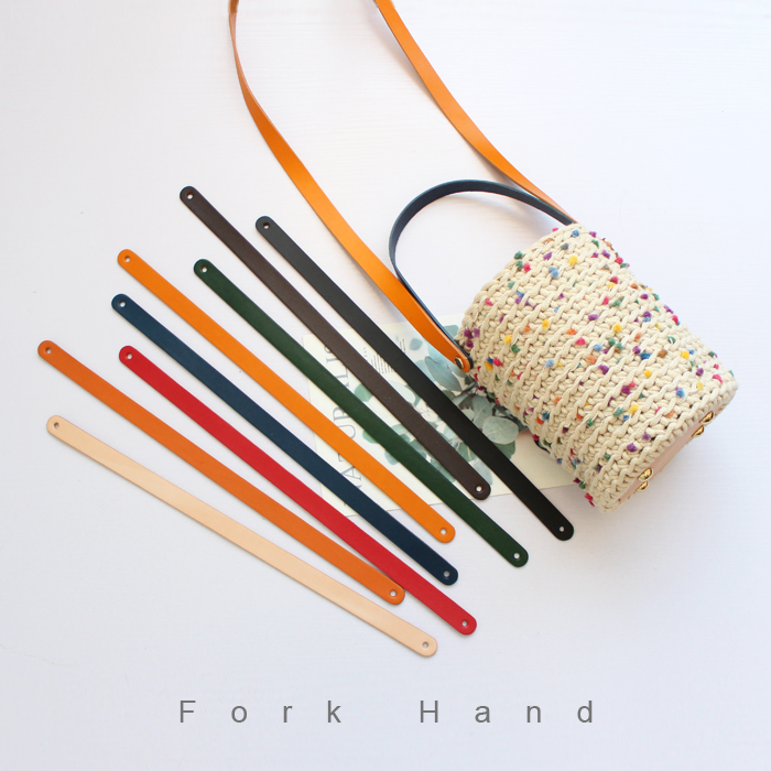 单层头层皮包带钩针拼布包包配件