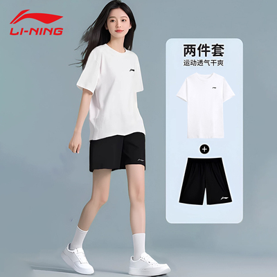 李宁运动服套装女夏季2026新款