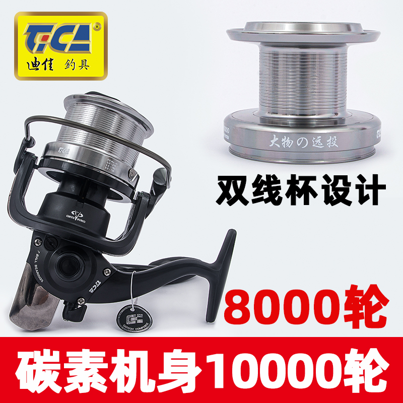 迪佳大物金属浅杯海竿轮