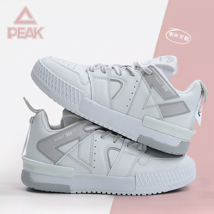 女 官网旗舰白色高帮小白鞋 匹克态极910大三角板鞋 女2025秋冬新款