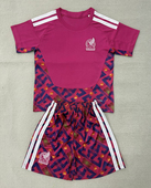 定制男女2627玫粉运动比赛服 足球训练服套装 美洲夏季 冷门球衣短袖