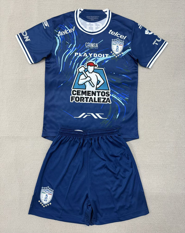 帕丘卡2526冷门球衣短袖足球训练服套装蓝色男定制速干运动比赛服