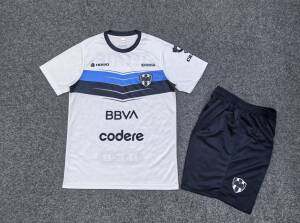 蒙特雷白色短袖球衣男2526新款冷门足球服定制印号速干运动服套装