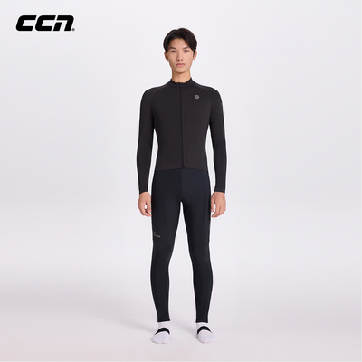 CCN男士款秋冬季抓绒长袖骑行服