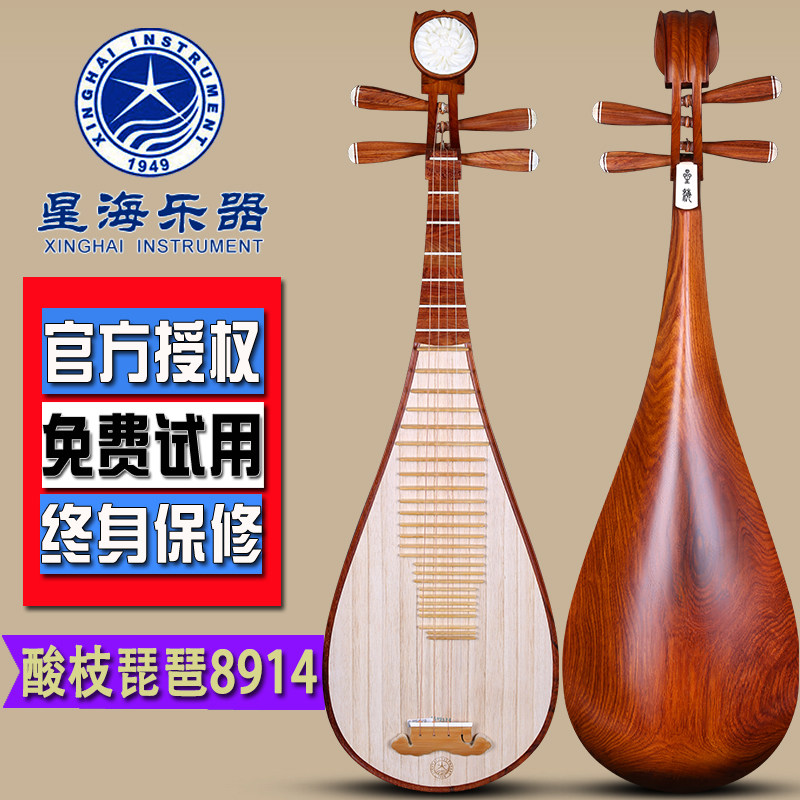 北京星海琵琶8914琵琶乐器酸枝木琵琶原木抛光演奏琵琶正规授权店