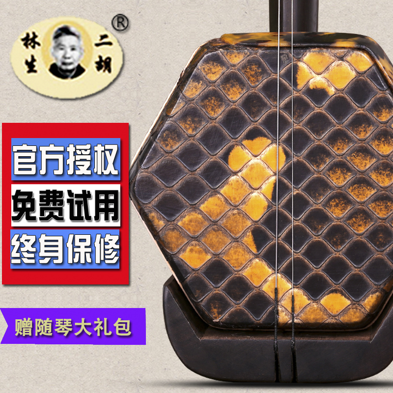 陆林生二胡四星明清旧料老红木二胡琴林生二胡专业演奏考级乐器