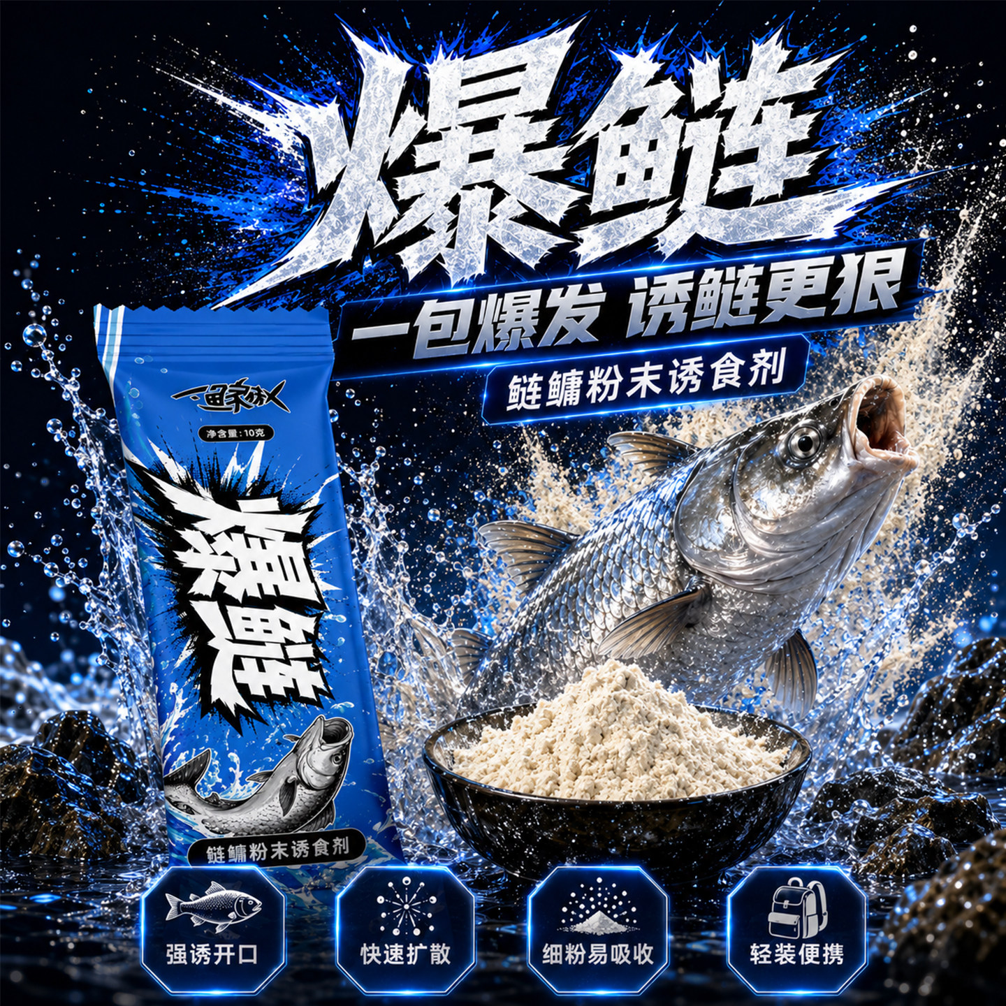鲢鳙饵料窝料通用添加剂图片