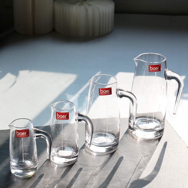 贝尔baer水晶玻璃白酒分酒器高档带刻度洋酒公杯小酒壶红酒醒酒器