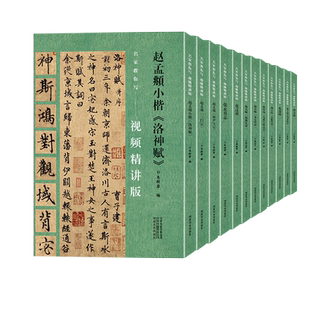 【单册可选】名家教你写视频精讲版 赵孟頫王羲之颜真卿柳公权欧阳询曹全碑 高清原碑帖初学者入门临摹教材书隶楷行书书法毛笔字帖