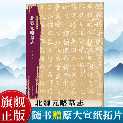 【旗舰正版】北魏元略墓志北朝墓志精选字帖+原大整拓 魏碑楷书毛笔书法字帖穆亮元桢等墓志铭精选毛笔练字古帖书籍河南美术出版社