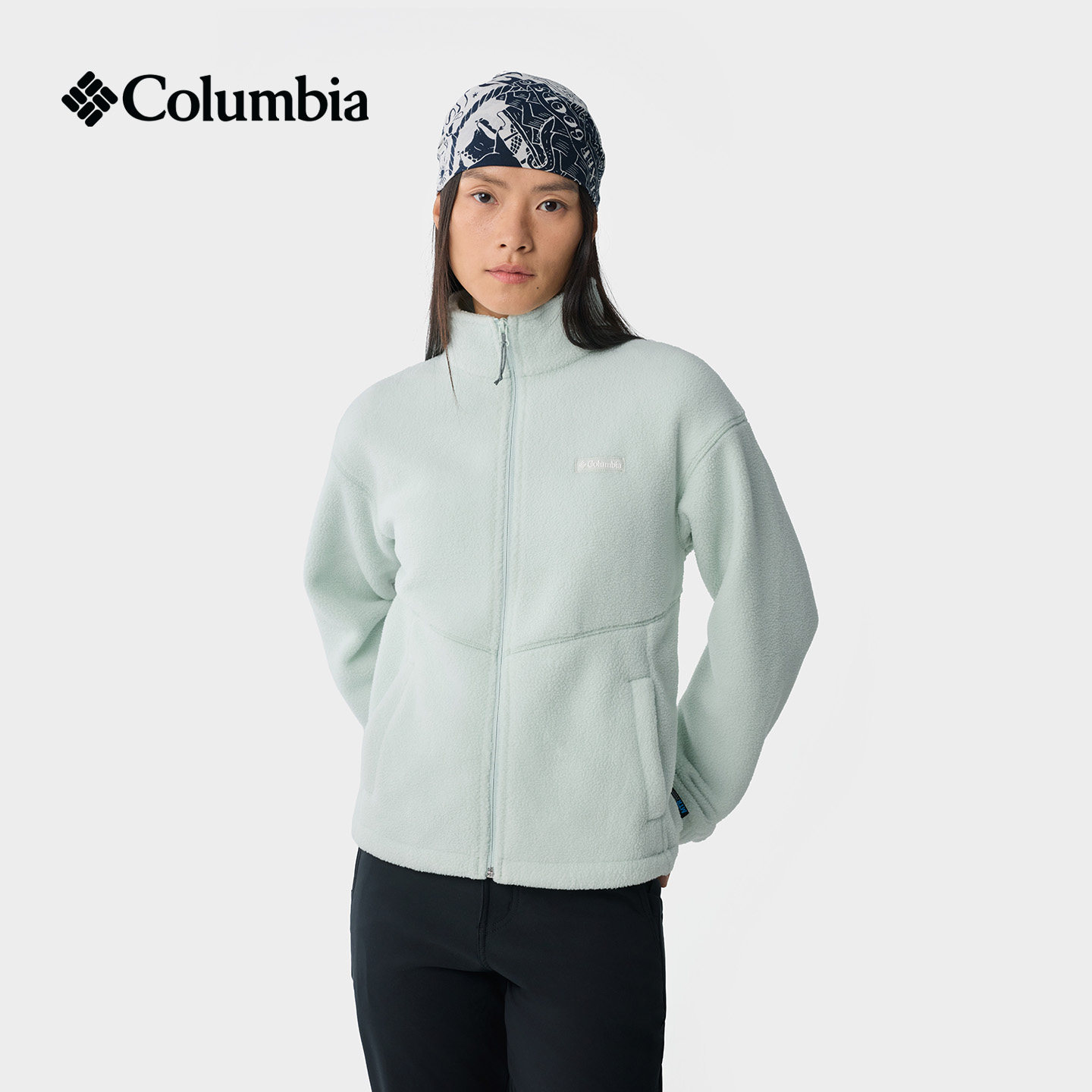 Columbia哥伦比亚户外26秋冬新品户外立领女子保暖抓绒外套AR4894