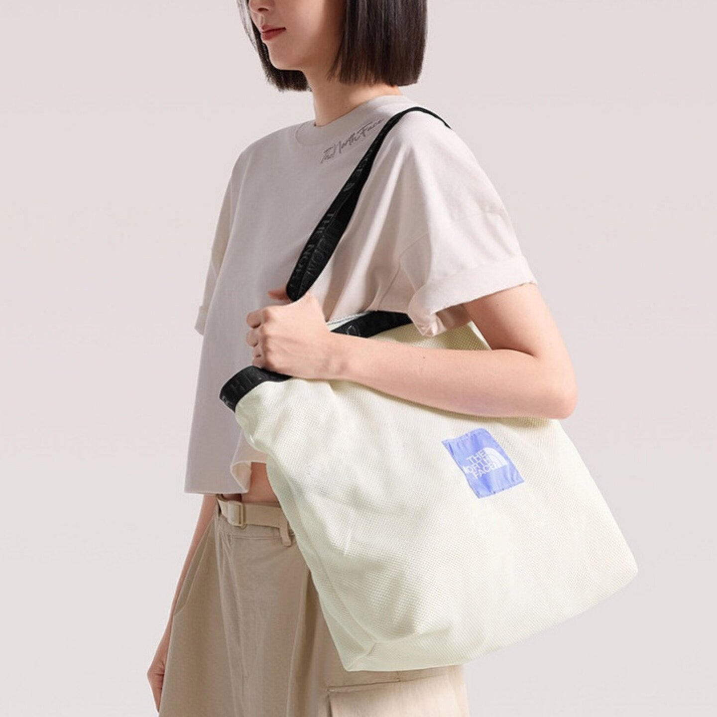 北面男女25L单肩托特包挎包拎包