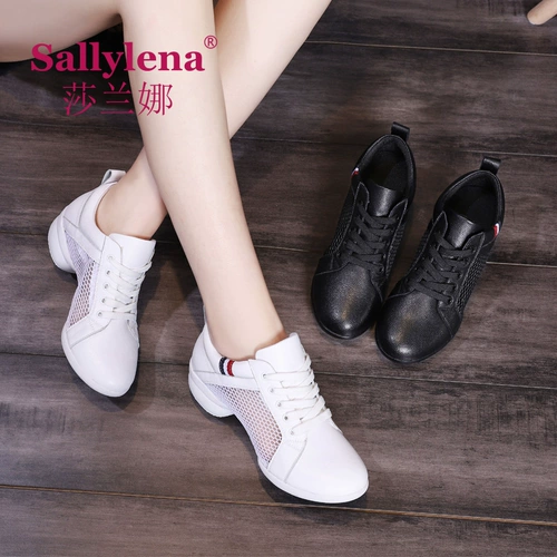 Туфли, танцующая дышащая обувь, тренд сезона, из натуральной кожи, мягкая подошва