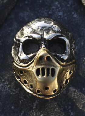 电影黑五杰森面具戒指男钛钢