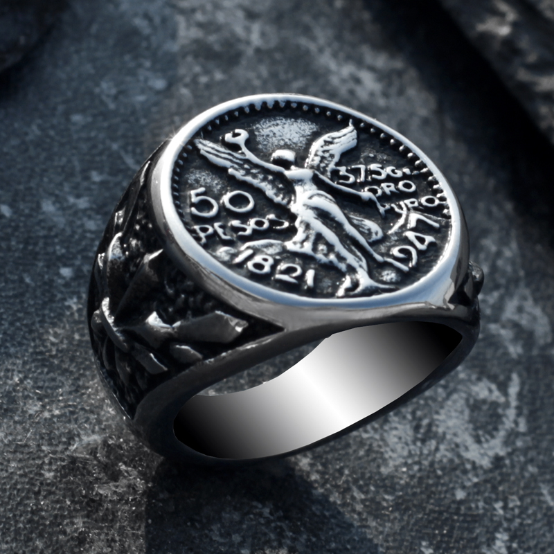 复古钛钢百搭学生单身风夜店戒指