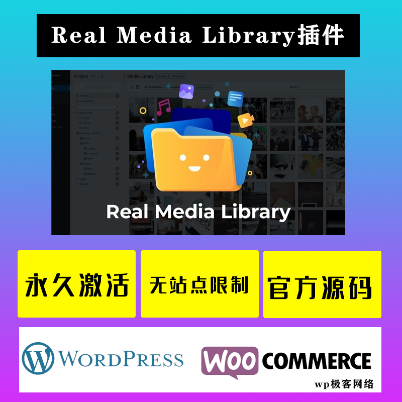 Real Media Library WP插件中文版媒体库图片视频文件管理插件