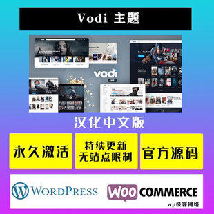 Vodi WP主题 Wordpress 影视节目视频电影网站模板