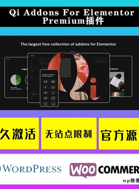 Qi Addons For Elementor Premium WP插件 灵活Elementor扩展