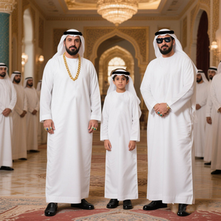 阿拉伯迪拜服装中东土豪长袍年会道具万圣节cos生日聚会搞怪衣服