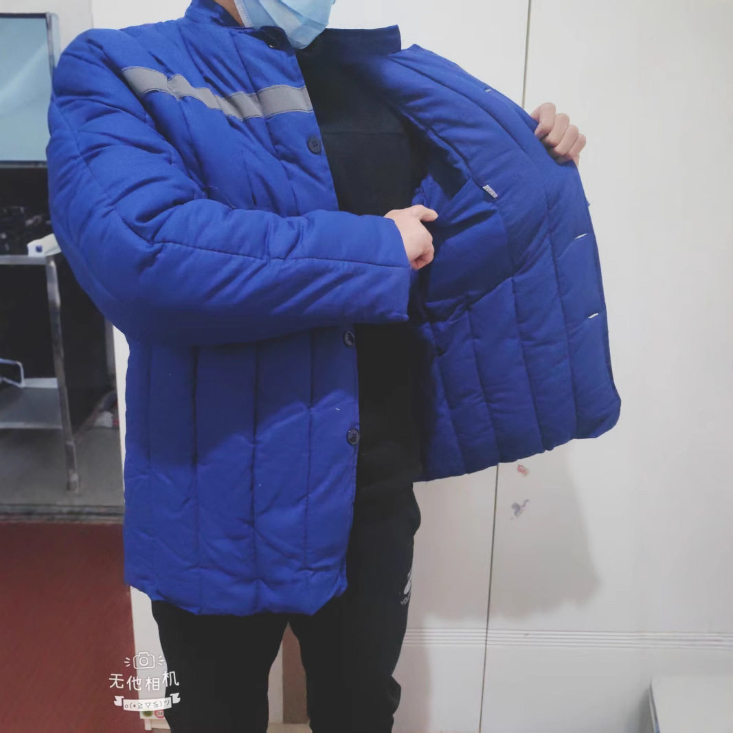 矿用纯棉反光条加厚防寒服棉衣男